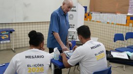 Mais de 17 mil mesárias e mesários atuaram nas seções eleitorais do estado durante a votação des...