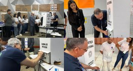 Procedimentos foram realizados pouco antes do início da votação.