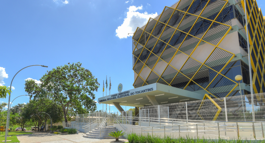 Fachada do TRE-TO.