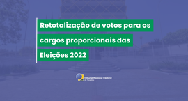 A imagem é um comunicado visual do TRE-TO. No centro da imagem, em destaque, há um texto com fun...