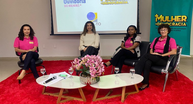 “+Mulher + Democracia” do TRE-TO promove debate que fomenta participação da mulher na política Coordenadora e debatedoras