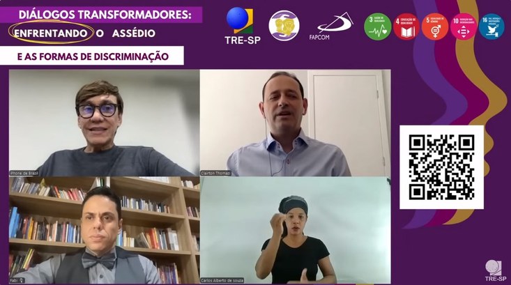 “Essa discussão precisa assumir as rédeas diante da sociedade”, fala servidor do TRE-TO em palestra sobre capacitismo Print do evento online