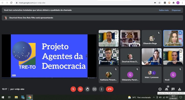Agentes da Democracia: alunos da Escola Vale do Sol participam de bate-papo online com a Justiça...