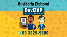 Quatro canais de comunicação estão disponíveis ao eleitor por telefone, whatsapp, formulário ele...