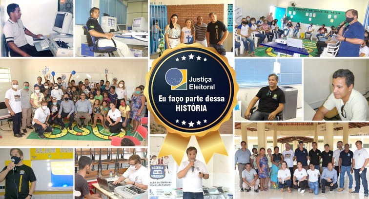 Conheça Lélio Araújo, chefe da 34ª Zona Eleitoral de Araguaína. mosaico de fotos