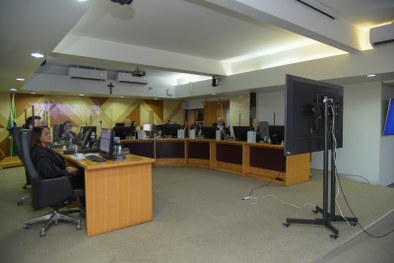 Desembargador João Rigo Guimarães, apresentou à Corte a nova logo da gestão