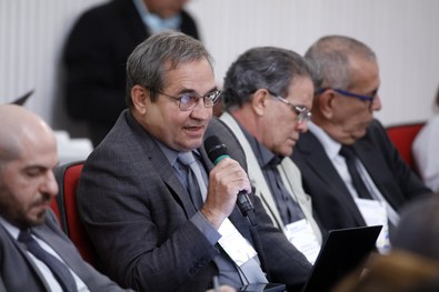 Diretor-geral do TRE-TO, Jonas Demostene Ramos, durante a reunião no TSE