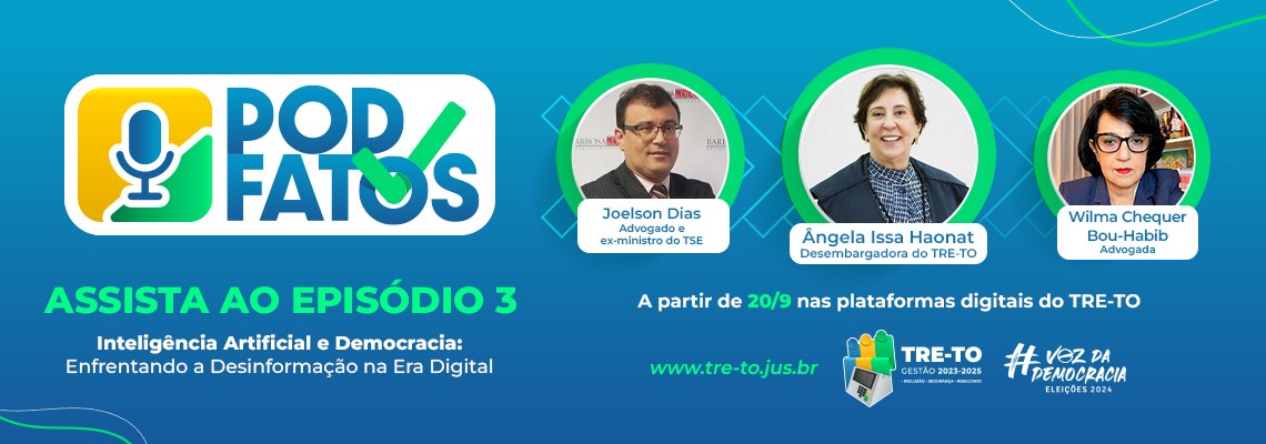 Eleições 2024: Desembargadora conduzirá podcast que abordará combate à desinformação na era digital Eleições 2024: Desembargadora conduzirá podcast que abordará combate à desinformação na era digital
