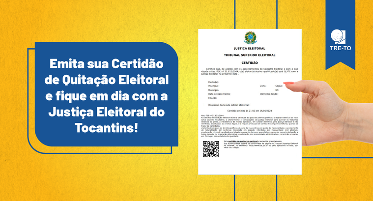 Eleitor em Dia: saiba como emitir a certidão de quitação eleitoral de forma prática e segura Eleitor em Dia: saiba como emitir a certidão de quitação eleitoral de forma prática e segura