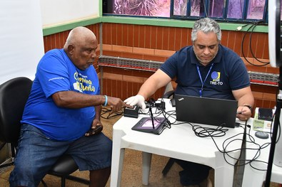 Eleitora Sandra Oliveira, de 47 anos | Foto: Carlos Eller (Ascom/TRE-TO)