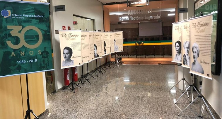 Exposição no TRE-TO mostra história do Voto Feminino e a Mulher nos Espaços de Poder Exposição no TRE-TO mostra história do Voto Feminino e a Mulher nos Espaços de Poder