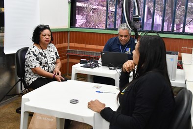 Eleitora Sandra Oliveira, de 47 anos | Foto: Carlos Eller (Ascom/TRE-TO)