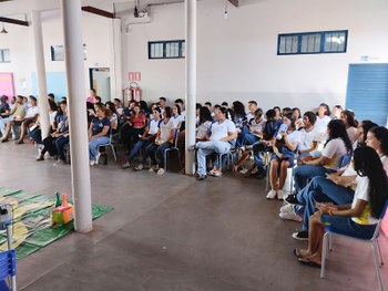 Evento promoveu formação cidadã entre jovens do Colégio Estadual Adelaide Francisco Soares.