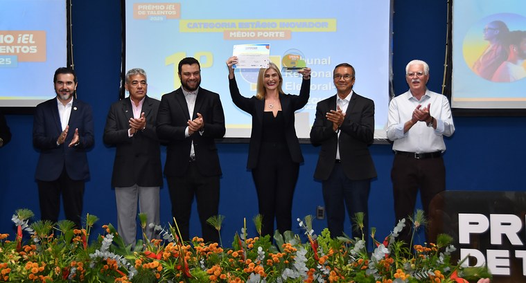 Justiça Eleitoral do Tocantins é 1ª colocada como melhor programa de estágio no Prêmio IEL de Talentos 2025 Justiça Eleitoral do Tocantins é 1ª colocada como melhor programa de estágio no Prêmio IEL de Ta...