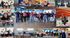 Colagem de fotos de magistradas, magistrados, servidoras, servidores, mesárias, mesários e colab...