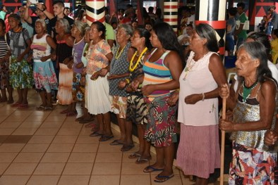 Magistrados do TRE-TO são batizados em ritual Apinajé durante ação do programa de Inclusão Socio...