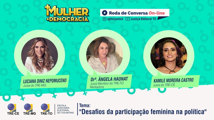 +Mulher +Democracia: live debaterá os desafios da participação feminina na política