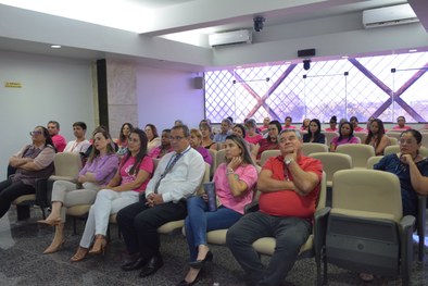 Prevenção ao câncer de mama: TRE-TO promove palestra em ação da campanha Outubro Rosa