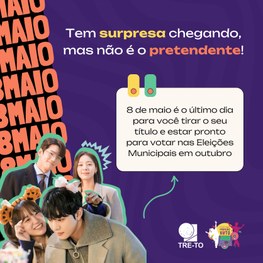 Semana do Jovem Eleitor: TRE-TO movimenta redes sociais com campanha informativa e divertida