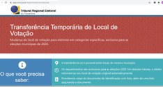 Solicitação de Transferência Temporária é feita pelo site do TRE-TO.