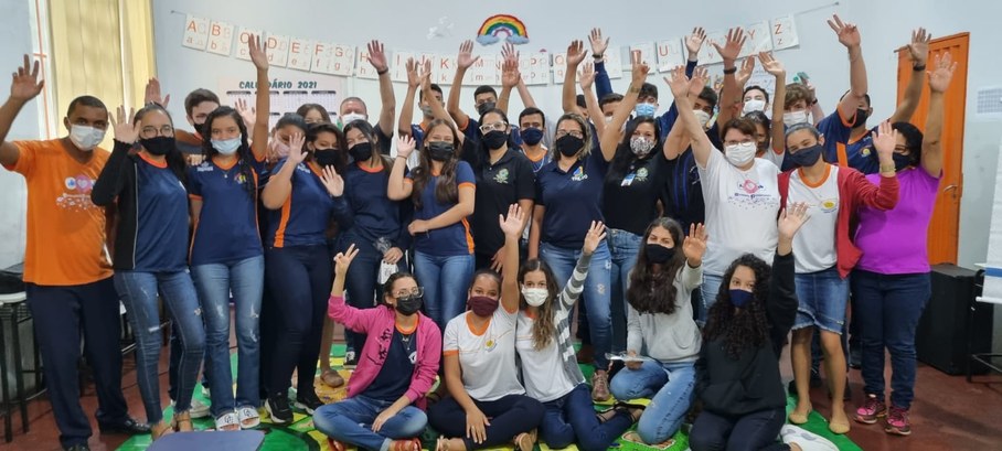 TRE-TO: Agentes da Democracia 15ª ZE de Formoso do Araguaia Foto colorida de estudantes durante ação do projeto Agentes da Democracia 15ª ZE de Formoso do ...