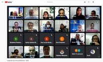 Imagem colorida de print da tela da audiência realizada por videoconferência