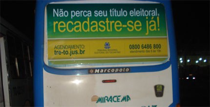 tre-to busdoor do recadastramento biométrico tre-to busdoor do recadastramento biométrico