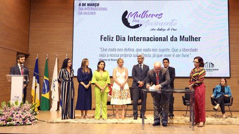 TRE-TO participa da implementação da Ouvidoria da Mulher do TJTO e do lançamento do  projeto “Ma...