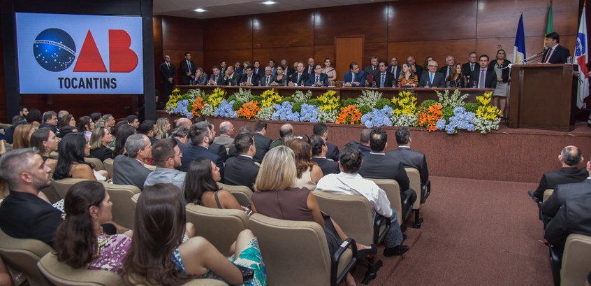 TRE-TO participa de posse dos novos dirigentes da OAB-TO 