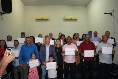 A cerimônia aconteceu no auditório da Câmara Municipal de Peixe (TO).