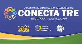 A imagem é uma peça gráfica institucional de divulgação da "2ª Reunião Preparatória para as Elei...