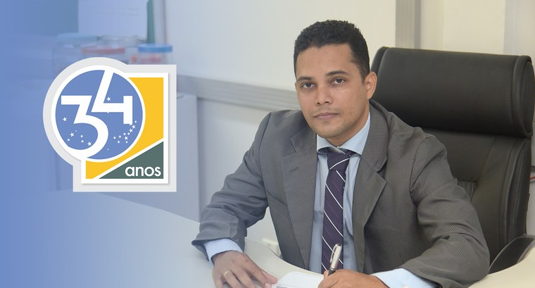 34 anos: Servidor recém empossado destaca orgulho de integrar a Justiça Eleitoral e fazer parte da história sucesso do TRE-TO Créditos: Lucas Nascimento