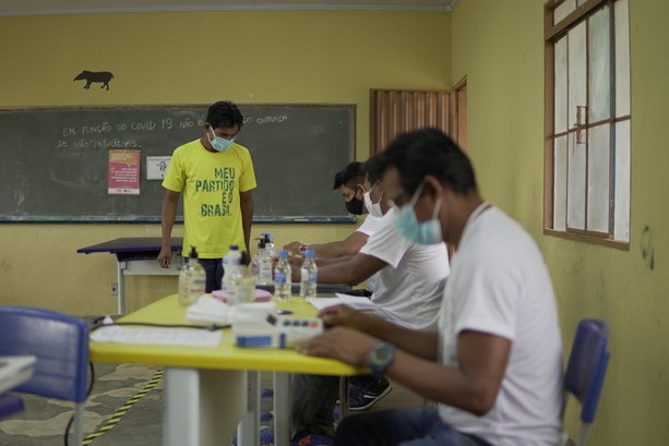 Comparecimento de eleitores indígenas atinge índice de 92% no Tocantins votação indígenas em Tocantínia