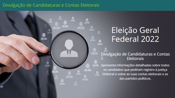 Divugacandcontas 2022 imagem colorida do print da tela do DivulgaCandContas 2022