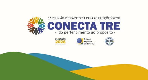 A imagem é um banner institucional da 1ª Reunião Preparatória para as Eleições 2026, com o títul...