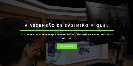 Print da tela do momento em que o nome da reportagem de Bárbara é revelado como o vencedor da ca...