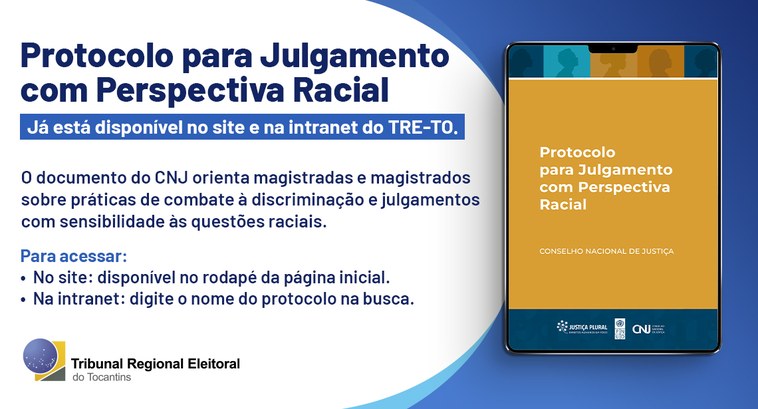 Documento do CNJ está disponível no site e na intranet do Tribunal