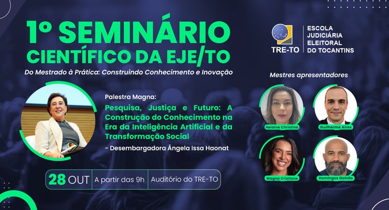 O evento acontecerá no dia 28 de outubro.