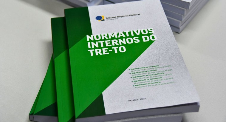 Livro “Normativos Internos do TRE-TO” é lançado com disciplinas e competências do Tribunal Trata-se de uma coletânea com os principais regulamentos do Tribunal.
