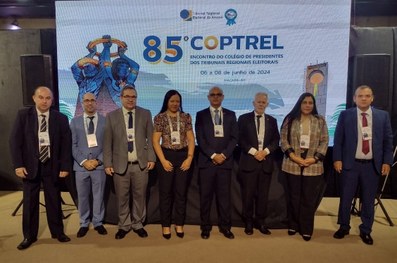 Presidente e ouvidor eleitoral participam do Coptrel, em Macapá (AP).