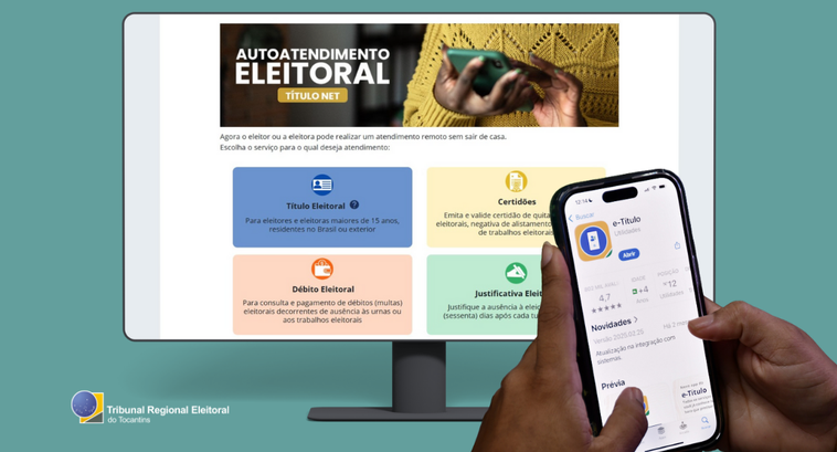 Com atendimento presencial suspenso nos dias 20 e 21, eleitoras e eleitores podem utilizar o Aut...