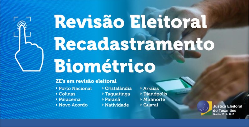 Sete zonas eleitorais no Tocantins estarão realizando atendimento Itinerante