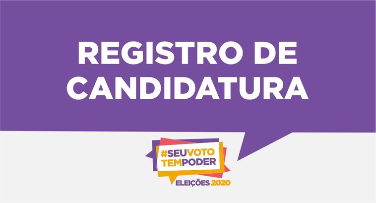 TRE-TO: registro de candidaturas 2020 arte registro de candidaturas